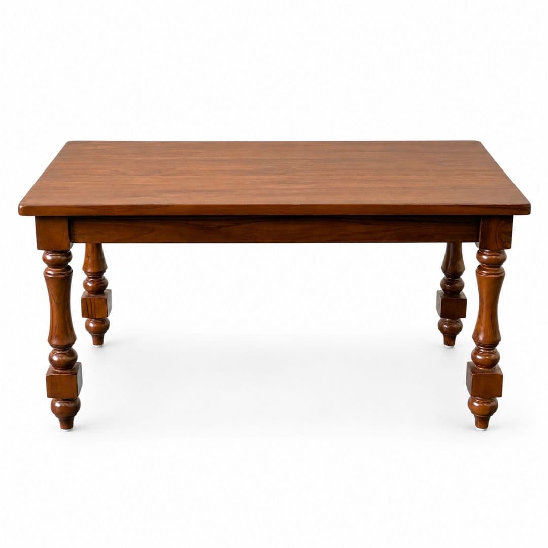 Chakra Turned-Leg Coffee Table