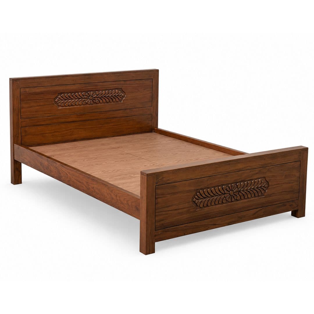 Sasya Carved Storage Bed