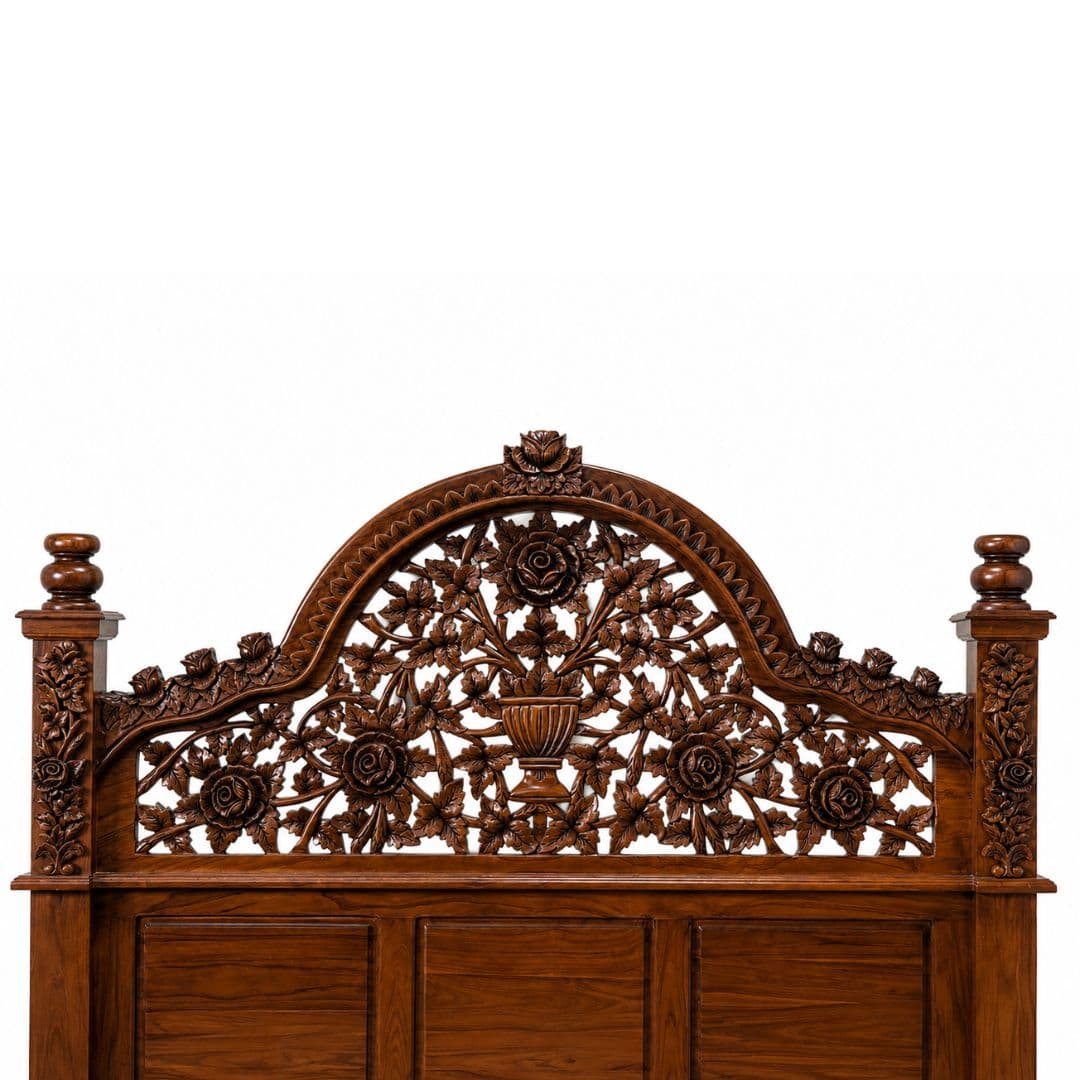 Maharana Carved Poster Bed