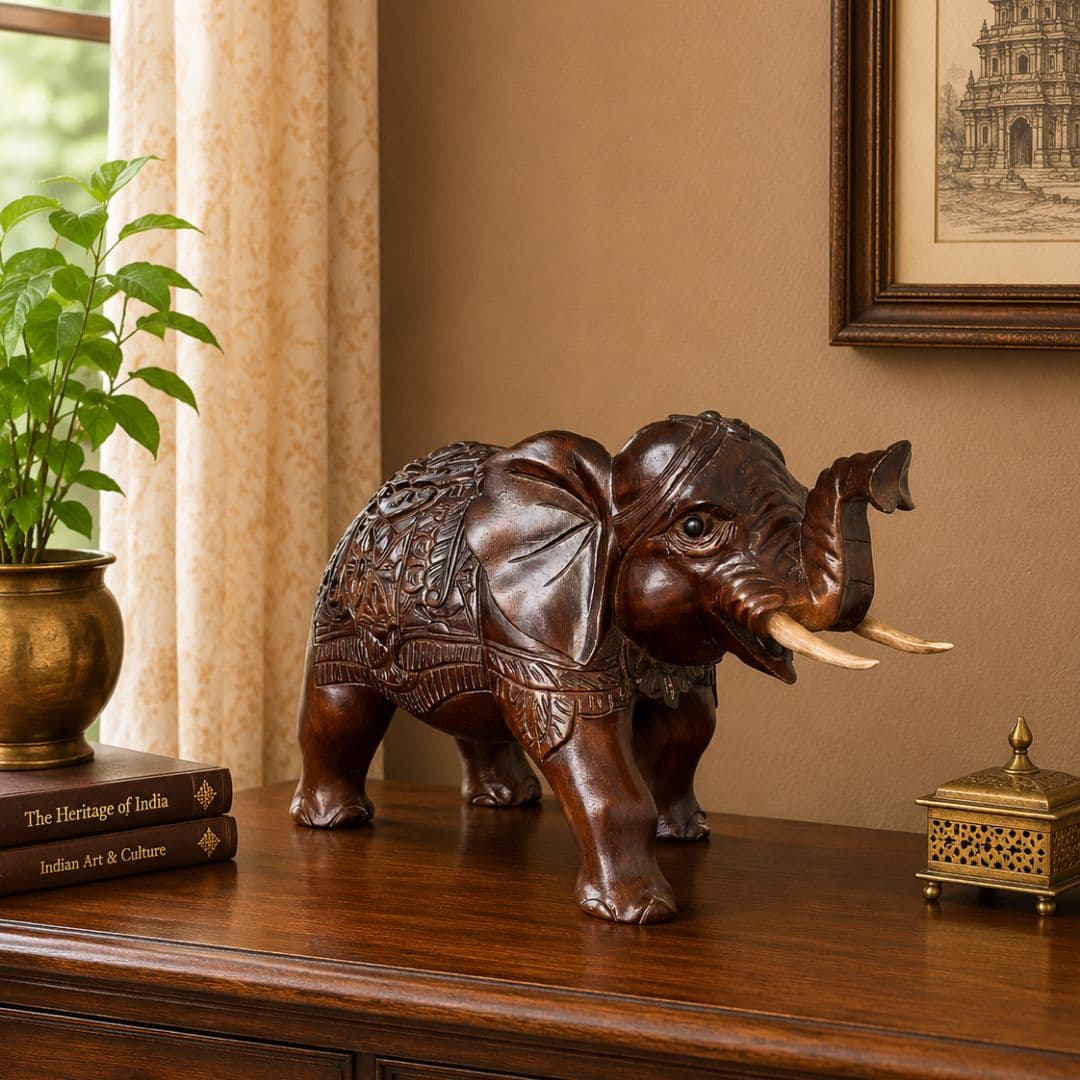 Airavat Carved Elephant