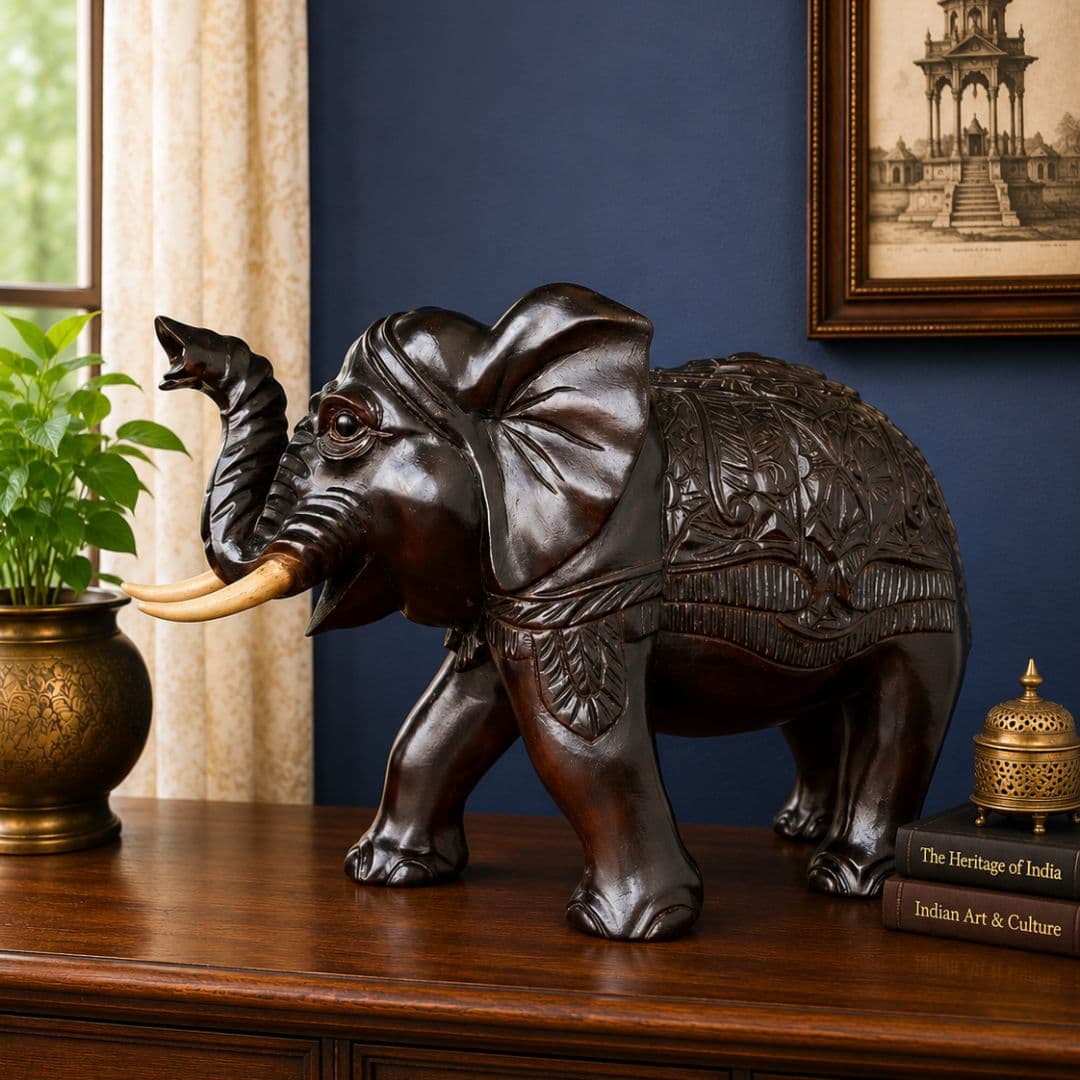 Krishna Ebony Elephant