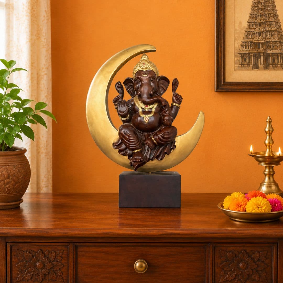 Chandra Ganesha Idol