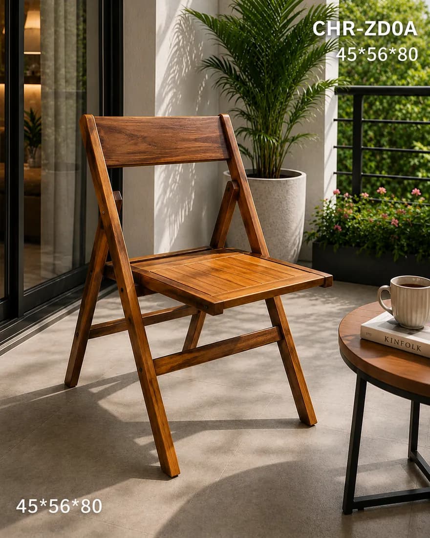 TEAK FOLDING CHAIR Minimalist