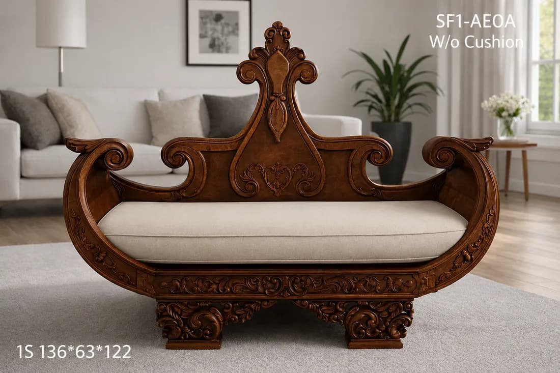 TEAK Diwan SOFA Single seater