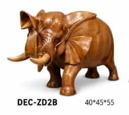 TEAK Handicrafts DECoratives Elephant Lifting TRUNK